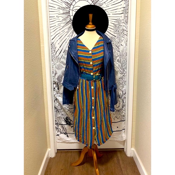 Authentic Original Vintage Style Dresses & Skirts - 🌈 SOLD Amazing Vintage stripes dress